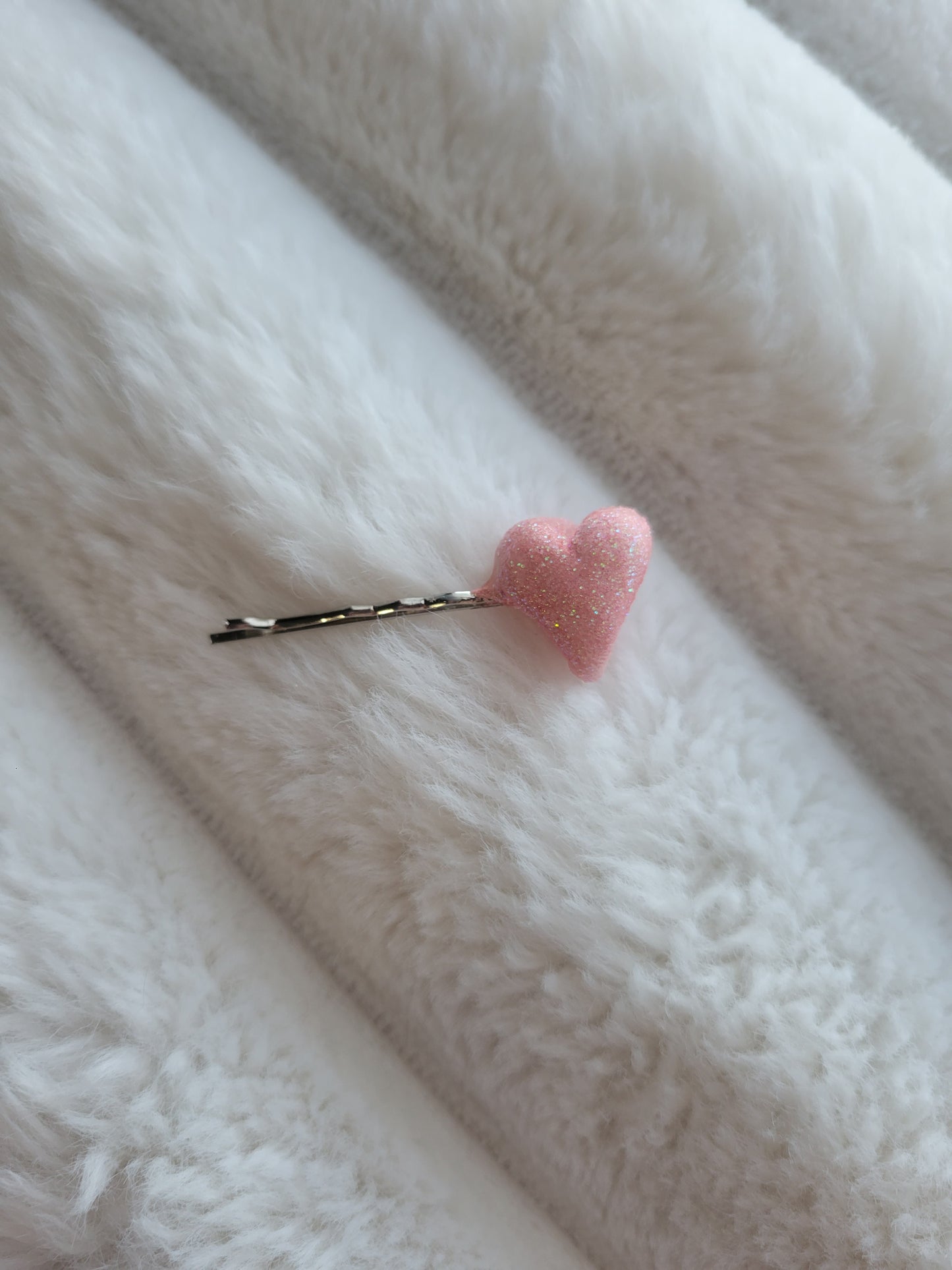 Pink Heart Hair Pin