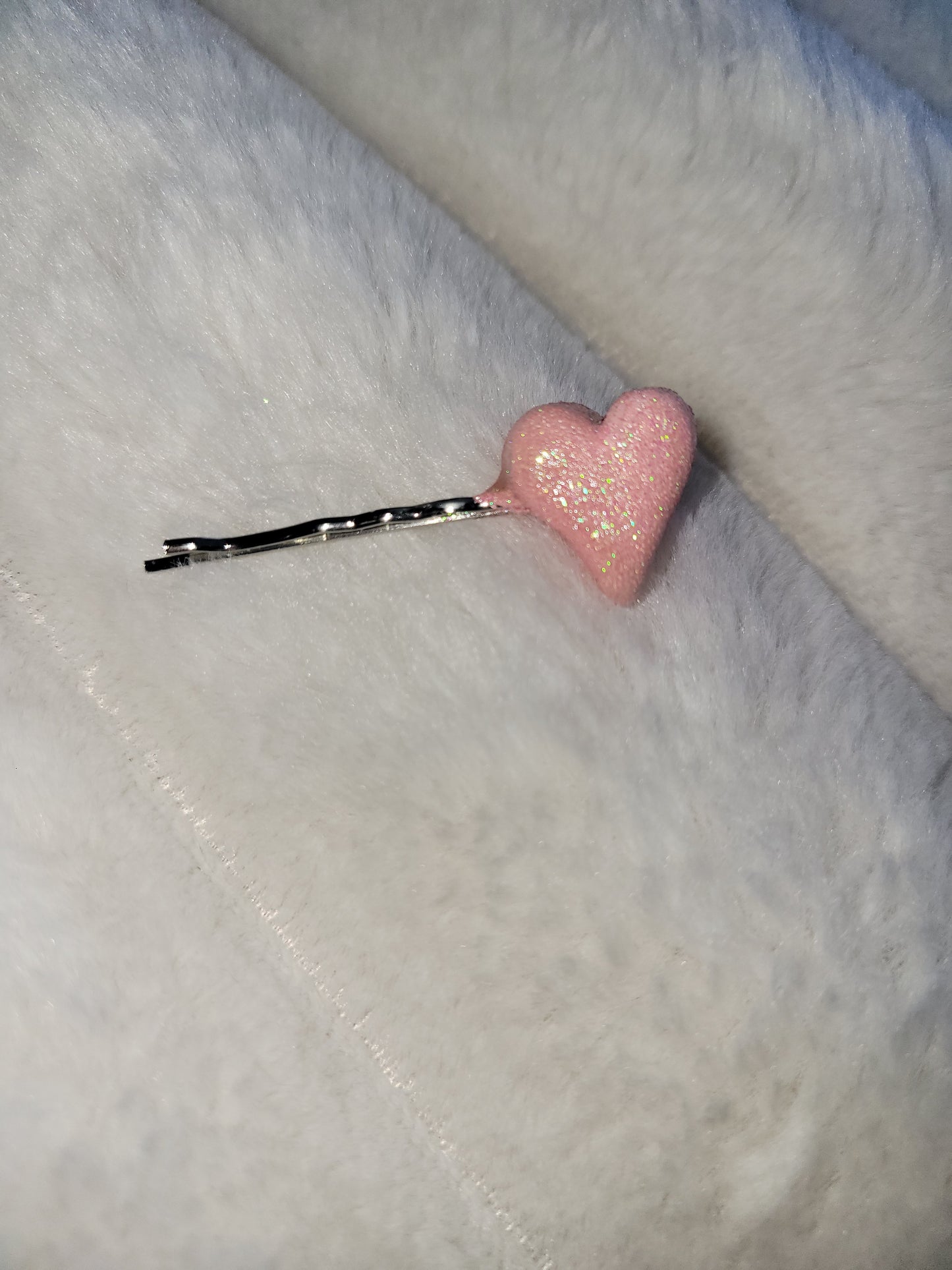 Pink Heart Hair Pin