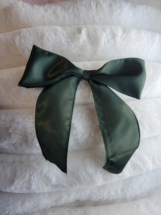 Jumbo Green Satin Ribbon