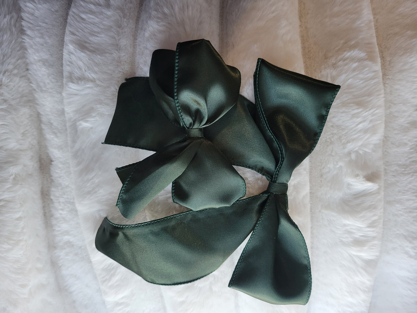 Jumbo Green Satin Ribbon